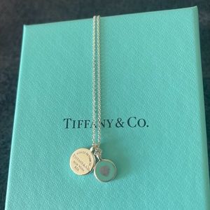 Tiffany double pendents necklace